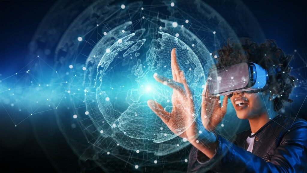 Kid using VR