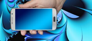 Holding mobile phone