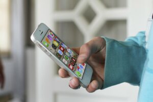 iphone in hand