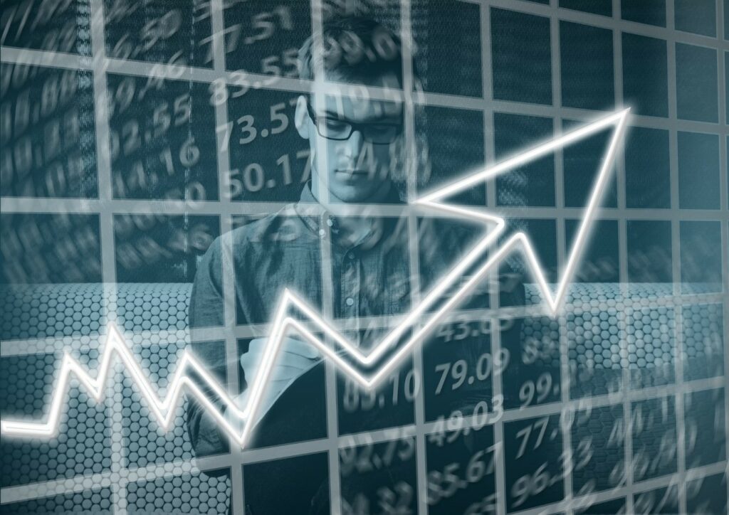 Stock market graph