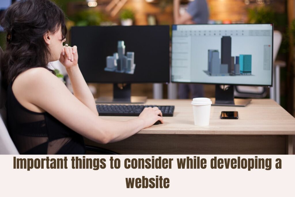 important things to consider while developing a website
